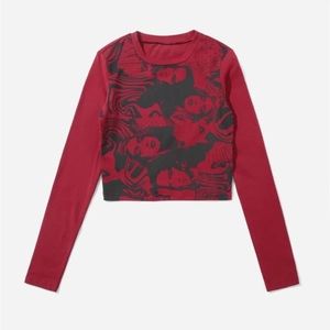 SHEIN Coolane Figure Pattern Crop Tee size M | 6